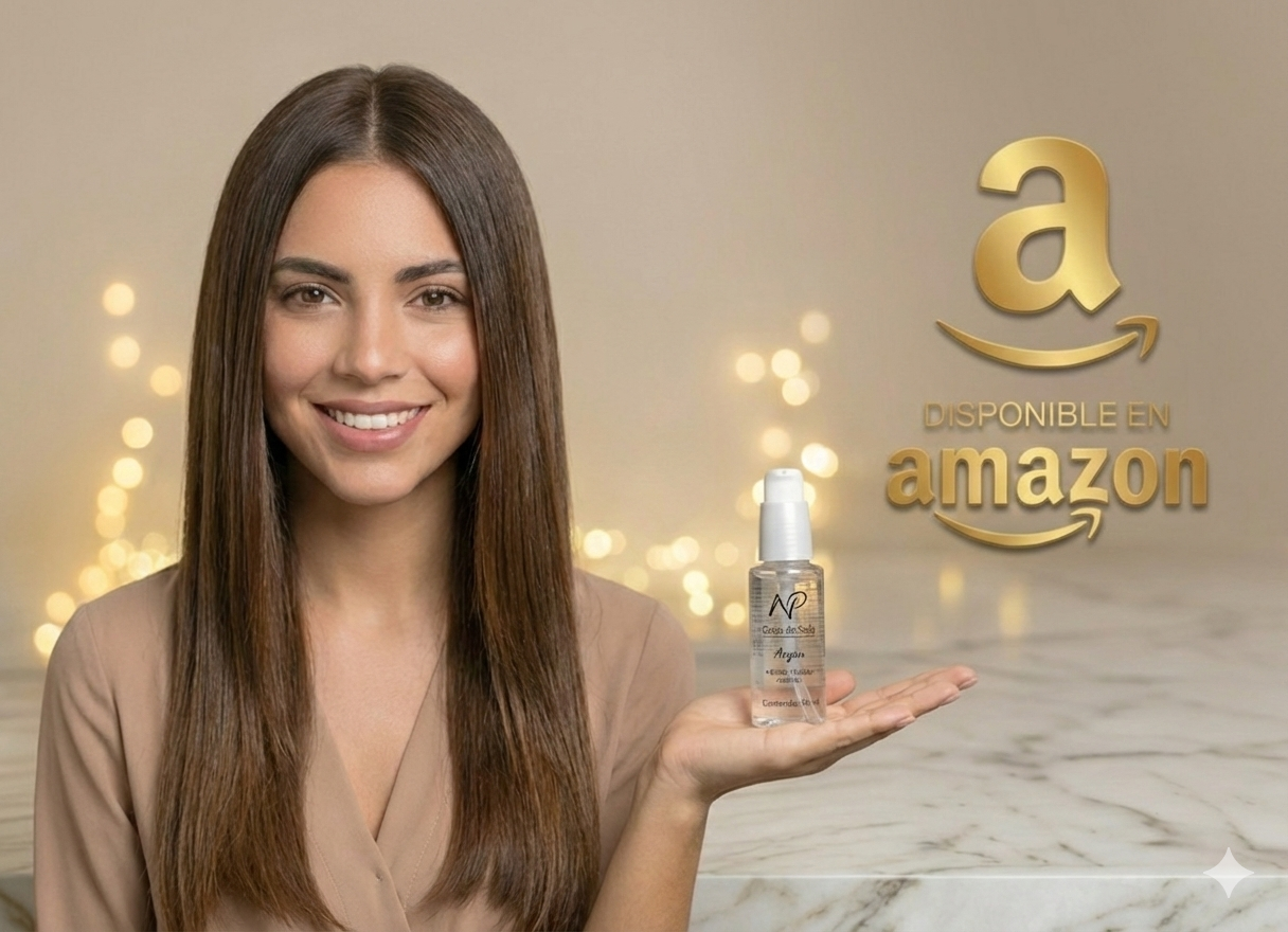 NP Gotas de Seda - Suero Capilar con Aceite de Argán, Macadamia y Keratina - Tratamiento Hidratante y Termoprotector para Brillo, Suavidad y Control de Frizz - Libre de Sulfatos y Parabenos